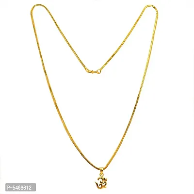 Allure Brass Artificial Stone Crystal Chain With Pendant Set For Women And Girls-thumb3