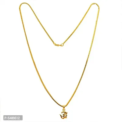 Allure Brass Artificial Stone Crystal Chain With Pendant Set For Women And Girls-thumb2