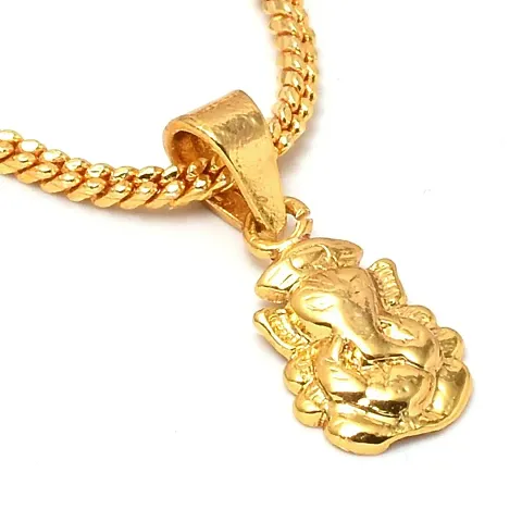 Alluring Brass Chain With Pendant Sets For Women