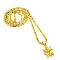 Allure Brass Artificial Stone Crystal Chain With Pendant Set For Women And Girls-thumb3