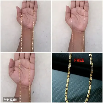 Alluring Gold Plated Alloy Antique Chains For Women And Girls- Pack Of 4-thumb5