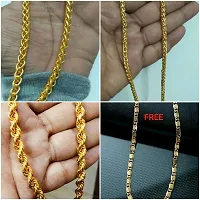 Alluring Gold Plated Alloy Antique Chains For Women And Girls- Pack Of 4-thumb2