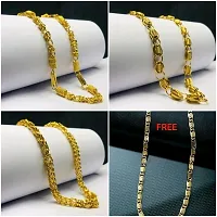 Alluring Gold Plated Alloy Antique Chains For Women And Girls- Pack Of 4-thumb2