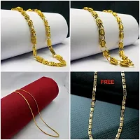 Alluring Gold Plated Alloy Antique Chains For Women And Girls- Pack Of 4-thumb2