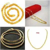 Alluring Gold Plated Alloy Antique Chains For Women And Girls- Pack Of 4-thumb2