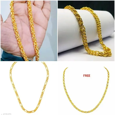 Alluring Plated Alloy Chains For Women And Girls- Pack Of 4