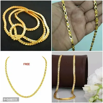 Alluring Gold Plated Alloy Antique Chains For Women And Girls- Pack Of 4-thumb3