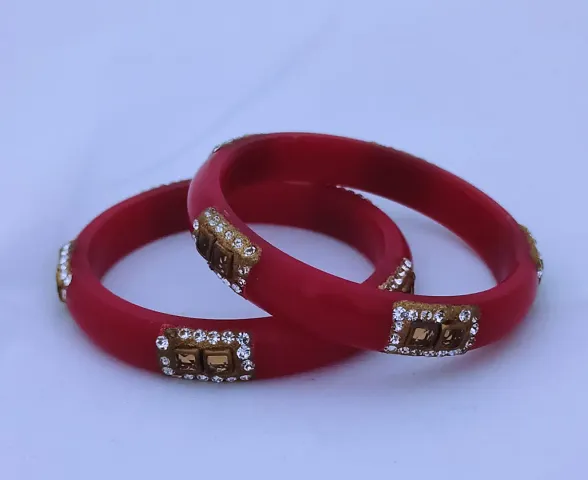 Party Wear Beads Studded Bangles Pack