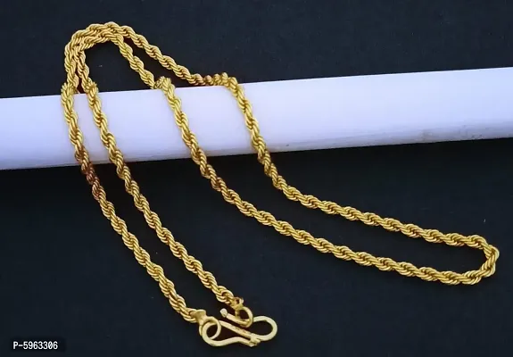 Gold-Plated Chain For Women  Girls (Pack Of 1)