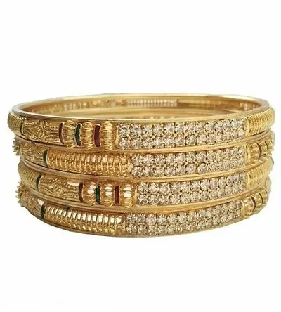 Gold Plated Designer Alloy Bangles