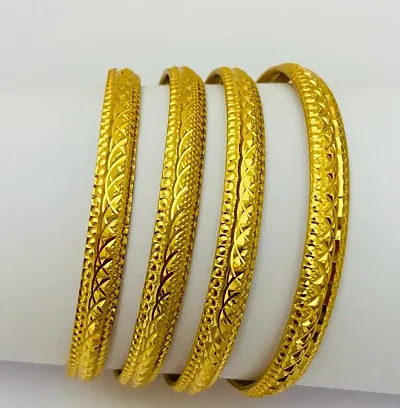 Gold Plated Traditional Wear Alloy Bangles