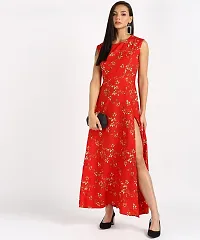 ABODA SidCUT A-Line Floral Women Dress (Printed, Small)-thumb4