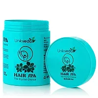 Unikveda Repair Hair Spa With Hibiscus n Heena Extracts For Restoring Shine n Smoothness To Dry, Damaged n Frizzy Hair For Men n Women, 800 Grams-thumb1