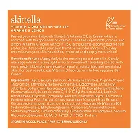 Skinella Vitamin C Day Cream l Reduce Fine Lines, Wrinkles  Sun Protection l Orange Lemon 50g-thumb1