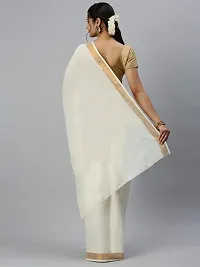 Prgadi Kerala Cotton Kasavu Saree Without Zari-thumb1