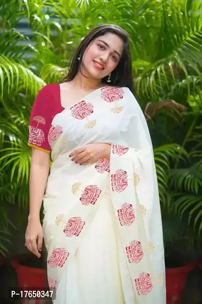 Prgadi Kerala Kasavu Saree ( Elephant Design )