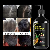 3 In 1 Hair Dye Instant Black Hair Shampoo For Women And Men, Black-thumb1