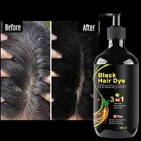 Natural 3 In 1 Hair Dye Instant Black Hair Shampoo For Women Girls And Men-thumb3