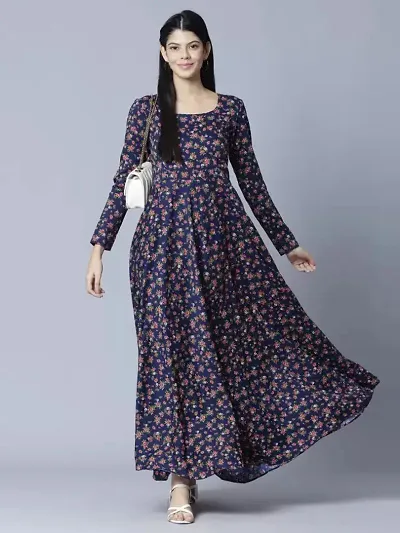 Stylish Viscose Rayon Printed A-Line Kurti