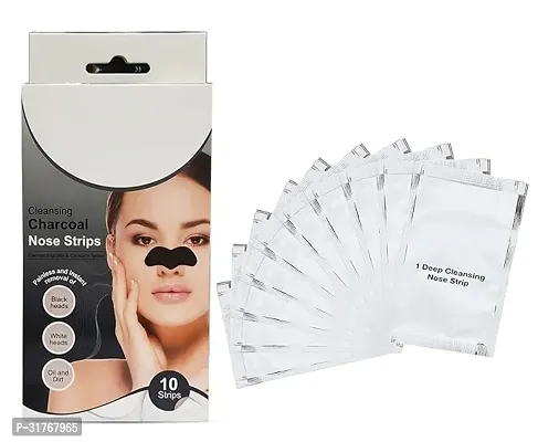 Skincare Charcoal Nose Strips for Men - Blackhead Remover (10 Strips)