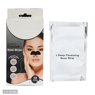 Skincare Charcoal Nose Strips for Men - Blackhead Remover (10 Strips)-thumb4