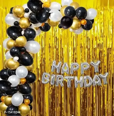 PARTY MIDLINKERZ Happy Birthday Balloons Party Decoration Kit items 30Pcs combo set decor for HBD (Set of 30)