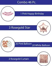 Happy Birthday Balloons Party Decoration Kit Items 46Pcs Combo Set Decor For Hbd Set Of 46-thumb1