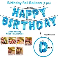 PARTY MIDLINKERZ Blue theme birthday decoration Kit Combo 70Pcs Happy Birthday Banner Foil Metallic Balloon With Foil curtain For Boys, Husband, Kids, Adult, 21st, 25th, 30th, 40th, 50th-thumb2