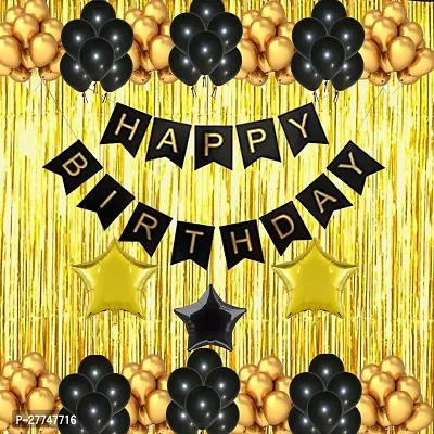 Happy Birthday Balloons Party Decoration Kit Items 46Pcs Combo Set Decor For Hbd