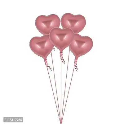 Party Midlinkerz?5 pcs 18inches Heart Silver Balloons, Heart shaped Balloons foil Love Balloons for Valentine Decoration /Wedding / Balloons / Engagement / Bridal Shower Decoration Party Balloons