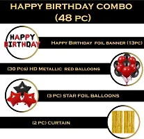 Solid Happy Birthday Balloons Decoration Kit 48 Pcs-thumb1