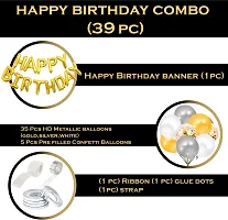 Solid Happy Birthday Balloons Decoration Kit 39 Pcs-thumb1
