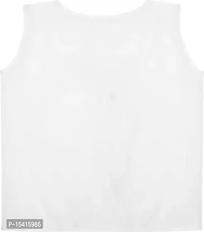 PARTY MIDLINKERZ Unisex Baby Vest for Kids Cotton Sleeveless Sando Baniyan Toddler Innerwear Baby Cloth Pack of 3  Pack of 6 (White, 3)-thumb5