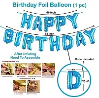 Boys Blue Happy Birthday Decoration Kit Combo - 41 Pcs For Birthday Combo-thumb2