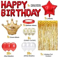 Printed Happy Birthday Decoration Kit Combo - 49Pcs For Birthday Decor-thumb1