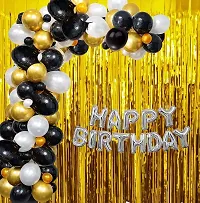 PARTY MIDLINKERZ Happy Birthday Balloons Party Decoration Kit items 30Pcs combo set decor for HBD (Set of 30)-thumb1