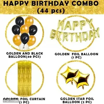 Happy Birthday Balloons Party Decoration Kit Items 44Pcs Combo Set Decor For Hbd-thumb2