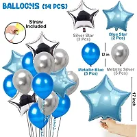 PARTY MIDLINKERZ 3rd Happy Birthday Balloons Decoration Kit Items Combo-12Pcs for Kids Boys, Girls, 4 Star Foil Balloons,10 Latex Balloons, 1 Banner,1 number foil balloon (Set of 16)-thumb3