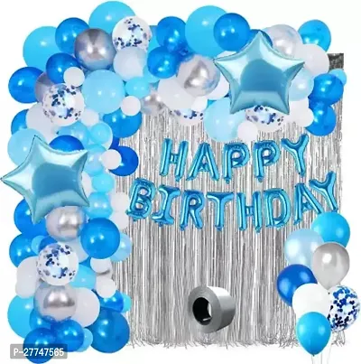 Printed Happy Birthday Decoration Kit Combo - 41 Pcs For Birthday Decor