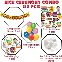 Rice Ceremony Decoration Kit Combo - 50 Pcs For Annaprasanam-thumb1