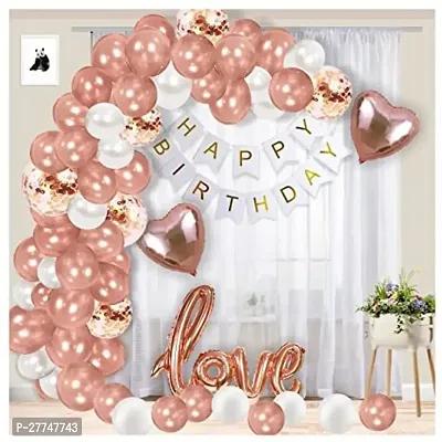 Printed Happy Birthday Decoration Kit Combo - 60 Pcs For Birthday Decor-thumb0