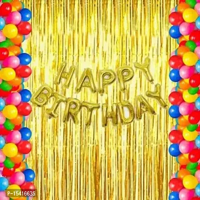 PARTY MIDLINKERZ Happy Birthday Balloons Party Decoration Kit items 44Pcs combo set decor for HBD ()
