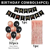 PARTY MIDLINKERZ Printed Happy Birthday Decoration kit Combo - 35 Pcs for Birthday Decor (Set of 35)-thumb2