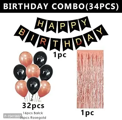 PARTY MIDLINKERZ Printed Happy Birthday Decoration kit Combo - 35 Pcs for Birthday Decor (Set of 35)-thumb3