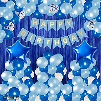 Printed Happy Birthday Decoration Kit Combo - 33 Pcs For Birthday Decor