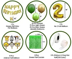 Animal Happy Birthday Decoration Kit Items Combo 51 Pcs For Birthday Combo Pack-thumb1