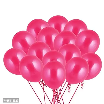 Party Midlinkerz?Set Of 100 Pcs Dark Pink?Balloons With Pump combo Decoration/Girls birthday decoration