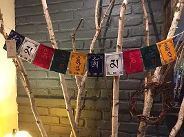 PARTY MIDLINKERZ Tibetan Buddhist Prayer Flags for Home, Office, Desk, Cycle, Bike, Scooter and Car Decor- 6 x 8, 75 cm (Large)-thumb2