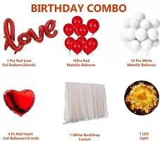 Love You Heart Balloon/Valentine Decoration Items Room/Heart/Anniversary Decor-thumb1