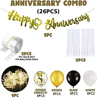 Anniversary Decoration Kit Combo - 26 Pcs For Anniversary Decor Combo Pack-thumb1